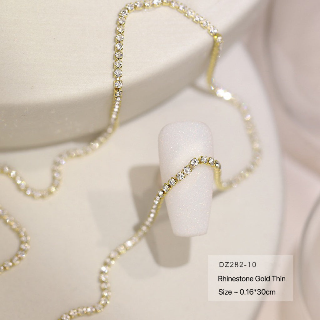 Nail Art Jewelry Ultra Sparkling Rhinestones Alloy Chains