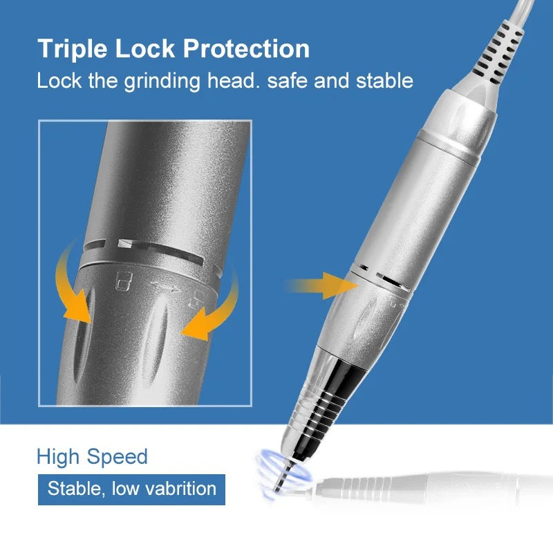 Electric Portable Nail Drill Machine STE-101 0-30000 RPM