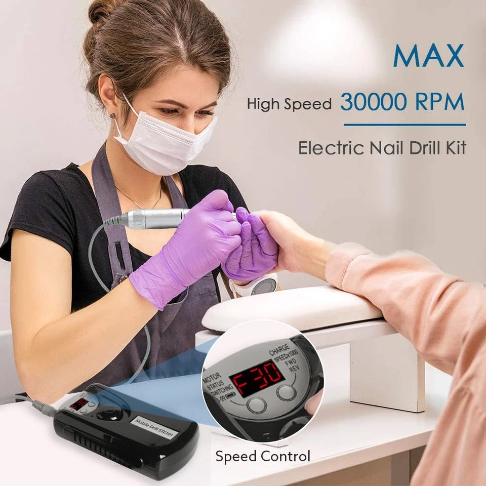 Electric Portable Nail Drill Machine STE-101 0-30000 RPM