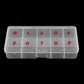 10grids Matte Clear Nail Container Box
