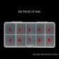 10grids Matte Clear Nail Container Box