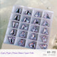 2pcs Light Purple Pointed Bottom Crystal K9 Drills