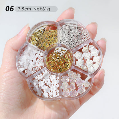 Nail Art Decorative Art Professional Seven Grid Of Mixed Accessories
