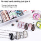 10Rolls/Set English Newspaper Nail Transfer Foil