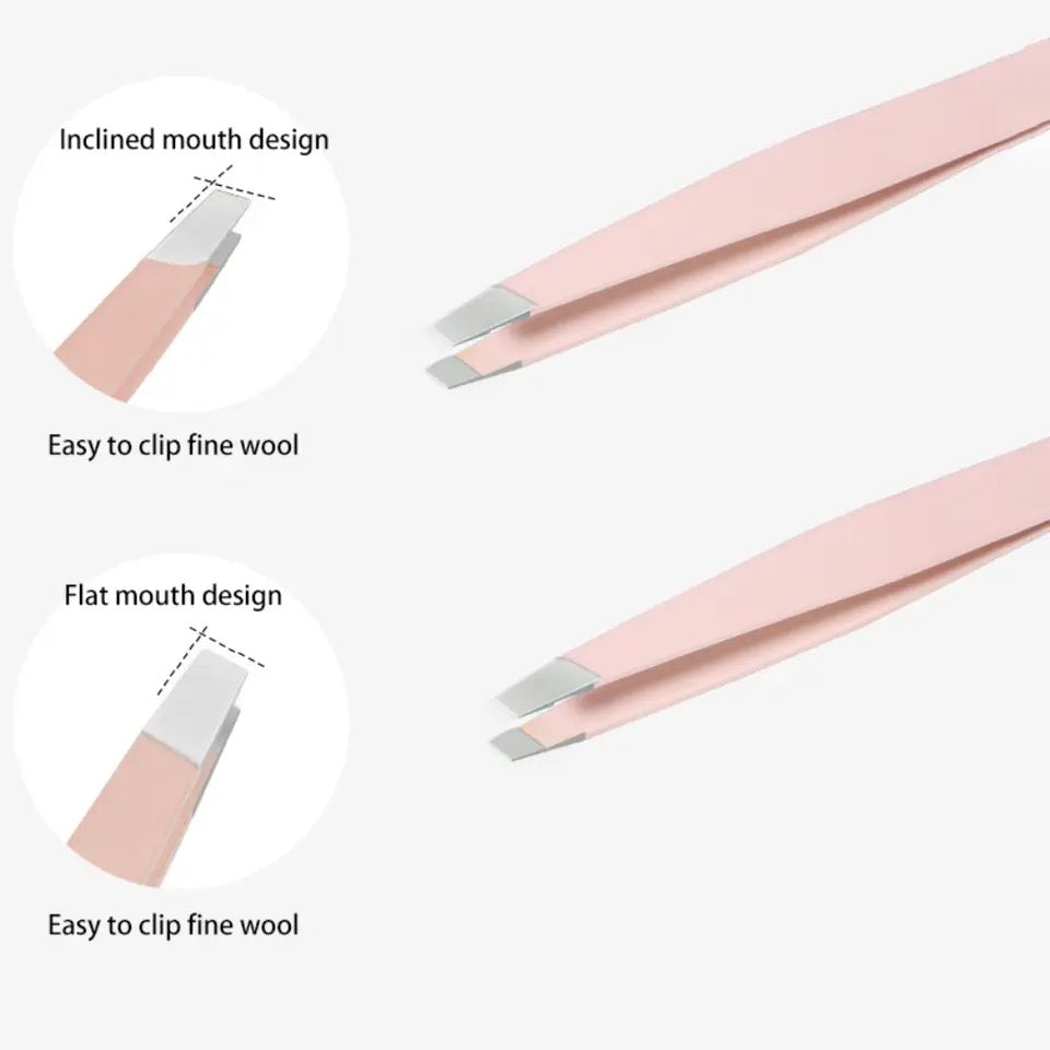 2Pcs/Set Stainless Steel Eyebrow Clip
