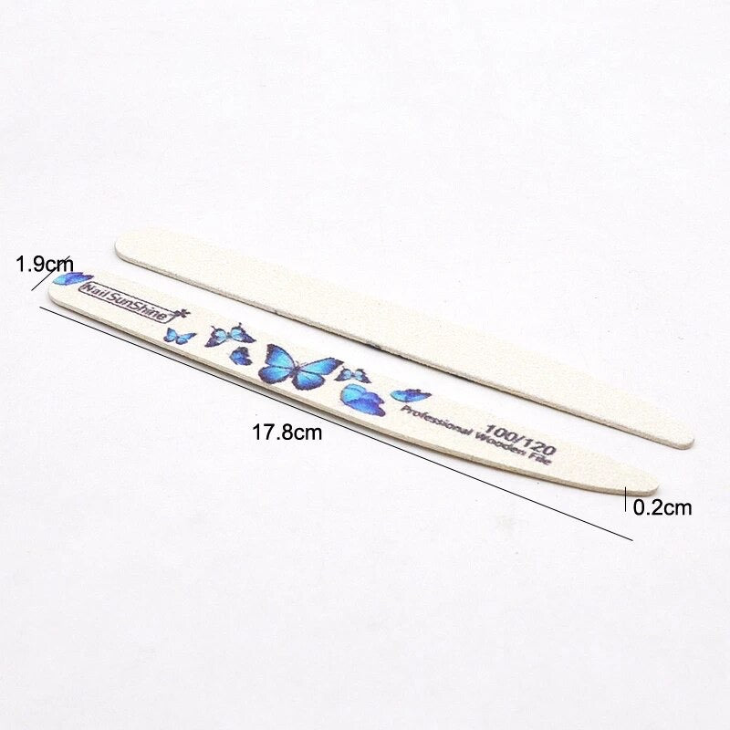 Double-sided Butterfly Professional Wood Nail File