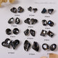 2pcs Translucence Black Pointed Bottom Crystal Drills