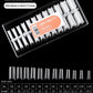 Rectangle Matte False Nail Tips Extension Half Cover C Curved