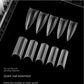 Rectangle Matte False Nail Tips Extension Half Cover C Curved